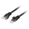 Netzwerkkabel Lanberg PCU6-10CU-0200-BK Cat6 U/UTP RJ-45 gerade 2 m schwarz