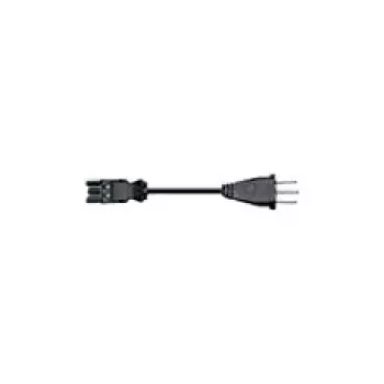 Stromkabel Bachmann GST18 3 m, Stecker Netzstecker Typ J, schwarz