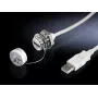 USB A auf USB A Kabel, Rittal 2482.220 — 1 m, weiß, Stecker-auf-Buchse