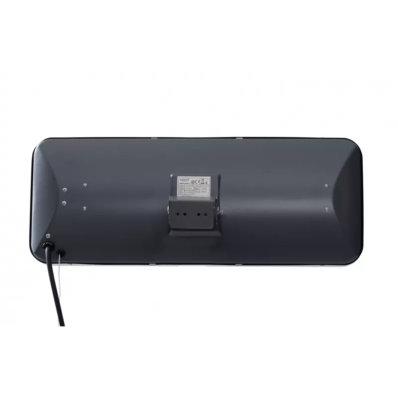 Quarz-Elektroheizstrahler SUNRED LUG-2000W — 2000 W, Quarzglaselement, für den Außenbereich, Wandmontage, IP24, schwarz