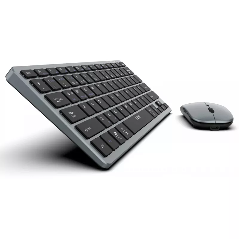 INCA IBK-572BT kabelloses Tastatur-Maus-Set, grau