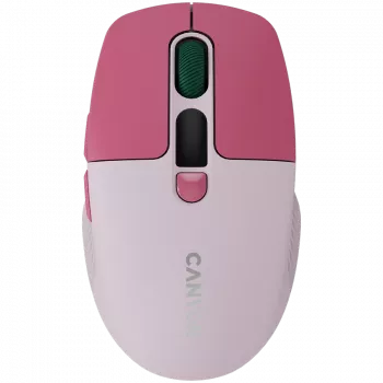 Canyon MW-26 - 2in1 kabellose optische Maus Bluetooth / 2,4 GHz - leise - pink