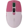 Canyon MW-26 - 2in1 kabellose optische Maus Bluetooth / 2,4 GHz - leise - pink