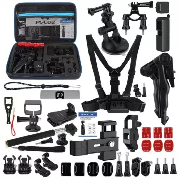 Set mit 43 Puluz-Zubehörteilen für Actionkameras (inkl. Osmo Action 5 Pro, Ace Pro 2) PKT47