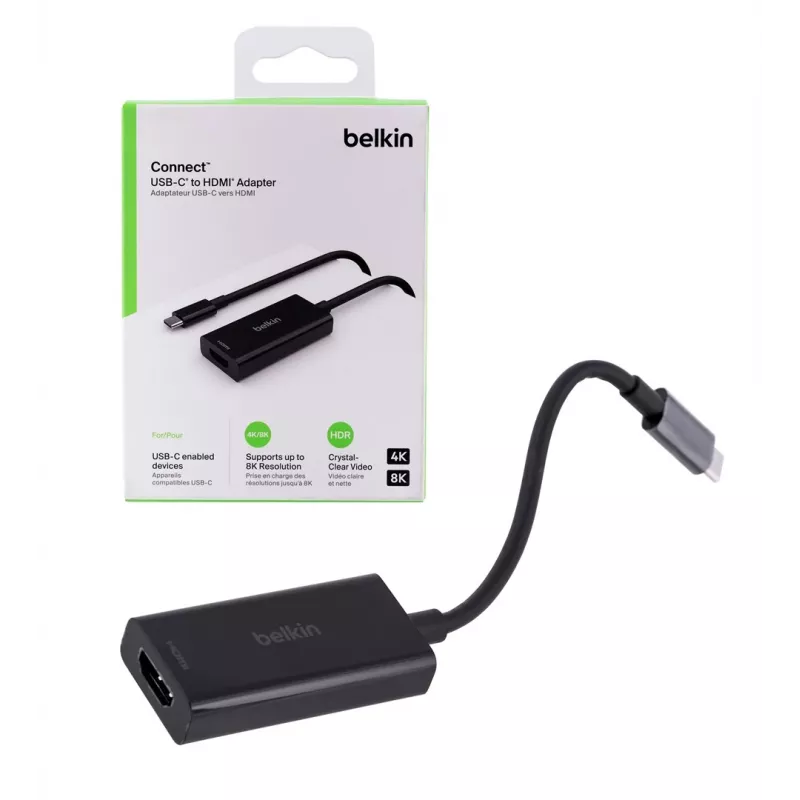 Belkin AVC013BTBK Videokabel-Adapter HDMI Typ A (Standard) USB Typ-C Schwarz