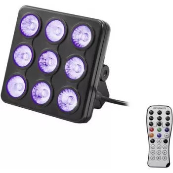 LED-Effektlicht EUROLITE Modell 42110199 mit 9 LEDs, DMX-Steuerung