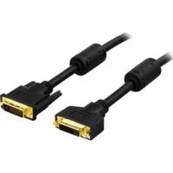 DVI-Kabel Deltaco DVI-602A 2 m DVI-D Schwarz