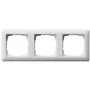 Wallrahmen, Gira Standard 55 Weiß — Thermoplast, schraubenloses Design, 80,7×223,3 mm, 11,4 mm Dicke