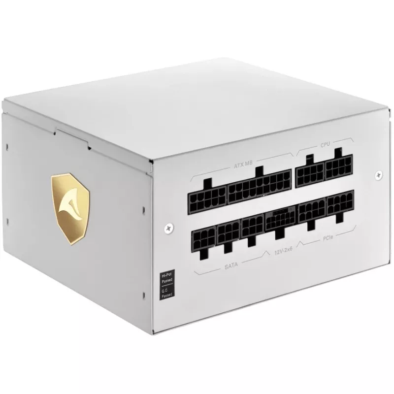 Sharkoon Rebel P20 1200 White 1x 12 Pin High Power Connector 4x PCIe Kabelmanagement PC-/Server-Netzteil