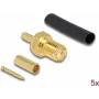 RP-SMA-Buchse zum Crimpen RG-174 / RG-316 DeLOCK 90044
