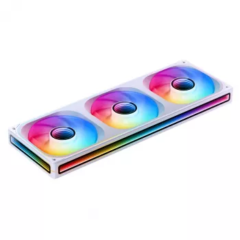360mm ARGB PWM Radiator Fan Kit Jonsbo ZB-360 weiß — 3x120mm PWM ARGB Lüfter für Wasserkühlungsradiatoren