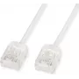 ROLINE UTP Patchkabel Cat.6A Ultrakurzer RJ45 Weiß 3 m – Netzwerk – UTP (21.15.4473)