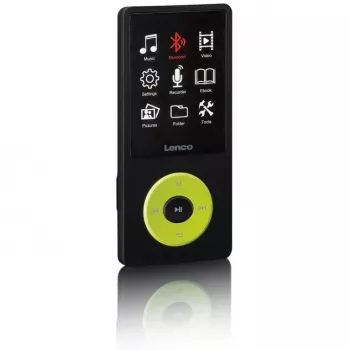 MP3-Player Lenco Xemio-860GN 8 GB Schwarz/Limonengrün LCD 18h Wiedergabe