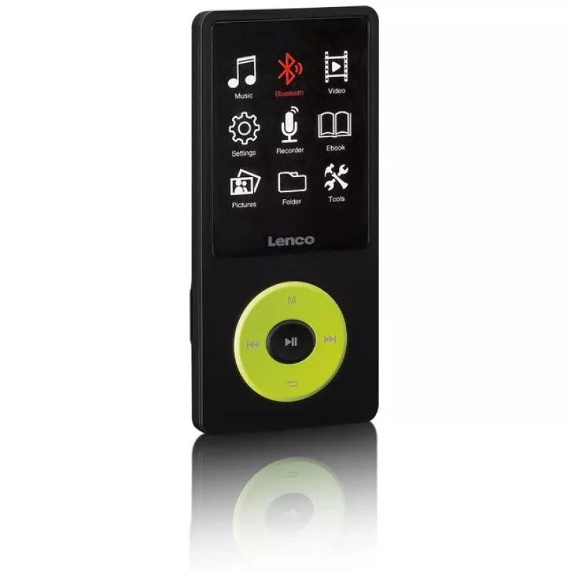 MP3-Player Lenco Xemio-860GN 8 GB Schwarz/Limonengrün LCD 18h Wiedergabe