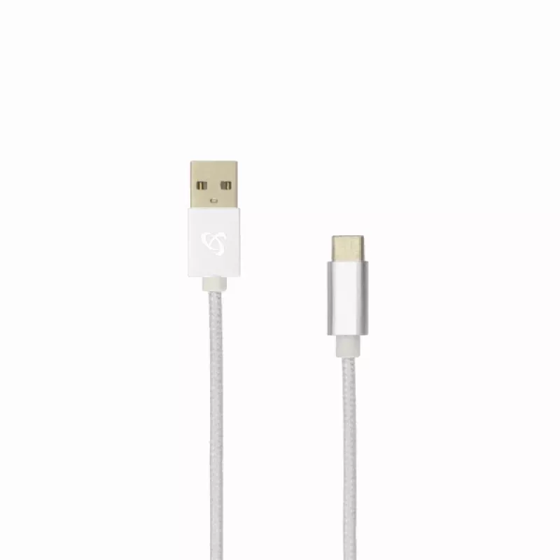 Sbox USB-TYPEC-15W USB->Type C M/M 1,5m Kokosweiß