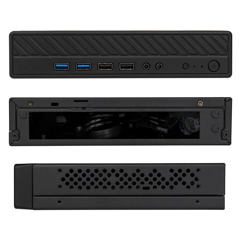 Akasa Cypher MX3 - Mini-Tower - PC - SGCC - Schwarz - Thin Mini-ITX - Festplatte - Stromversorgung (A-ITX38U3-M1B)