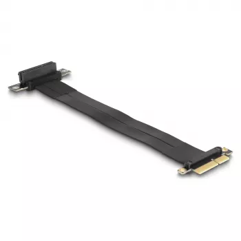 DeLOCK Riser-Karte PCI Express x4 Stecker auf x4 Slot 90° abgewinkelt mit Kabel 30 cm