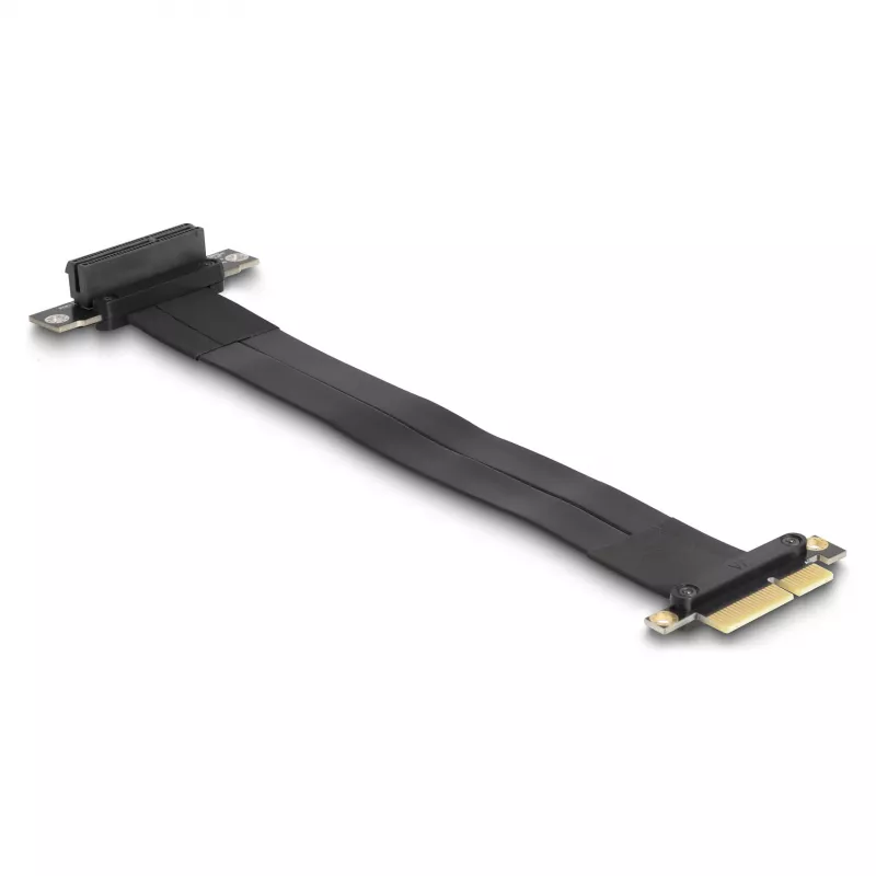 DeLOCK Riser-Karte PCI Express x4 Stecker auf x4 Slot 90° abgewinkelt mit Kabel 30 cm