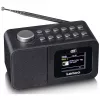Tischradio Lenco CR-625BK — UKW/MW-Empfänger mit Bluetooth, schwarz
