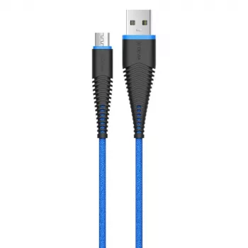 USB Micro-B Kabel Devia Fish 1 Series 5V 2,4A 1,5m Blau