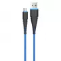 USB Micro-B Kabel Devia Fish 1 Series 5V 2,4A 1,5m Blau