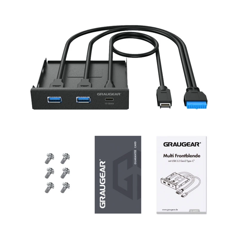 Interne Schnittstellenkarte/Adapter GRAUGEAR G-MP01 Schwarz 102x102x25mm