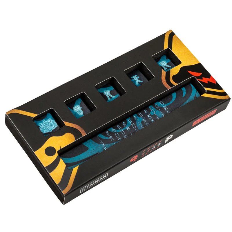 Tastenkappen-Set Traitors Taotie — PBT, 5-seitiger Farbsublimationsdruck, kompatible mechanische Tastaturtasten