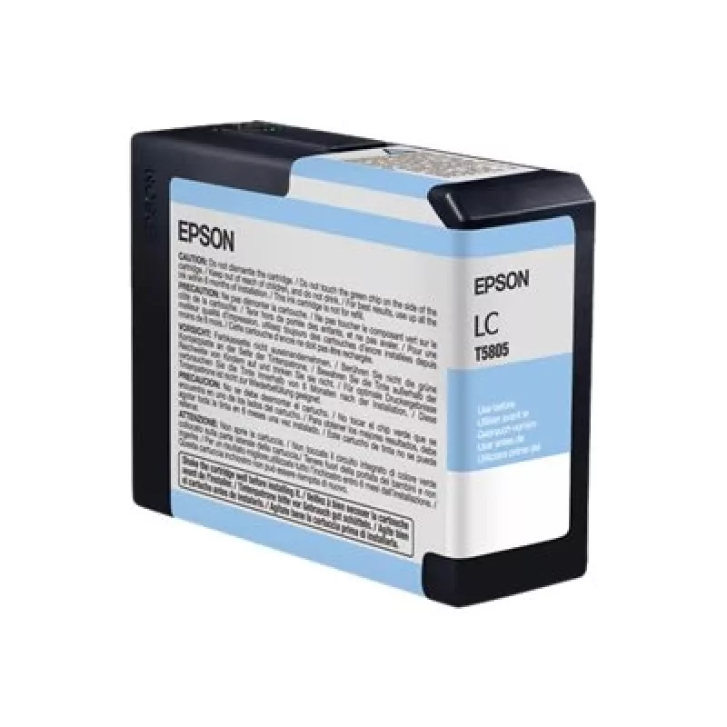 Epson Einzelpackung HellCyan T580500, HellCyan, Pigmenttinte, 80 ml, 1 Stück, Einzelpackung