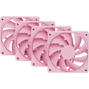 Computer-Kühlungslüfter HYTE FA12-SM-4 120 mm, 1500 U/min, 72 m³/h, 1,6 mmH2O, FDB, Rose, 4 Stück