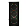 PC-Gehäuse IBOX LUPUS 27 Midi Tower ATX, gehärtetes Glas, RGB, 455×200×380 mm, unterstützt ATX, GPU bis zu 32 cm