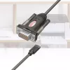 Serielles Kabel Unitek Y-1105K – 1,5 m schwarz, DB-9 Stecker auf DB-9 Stecker