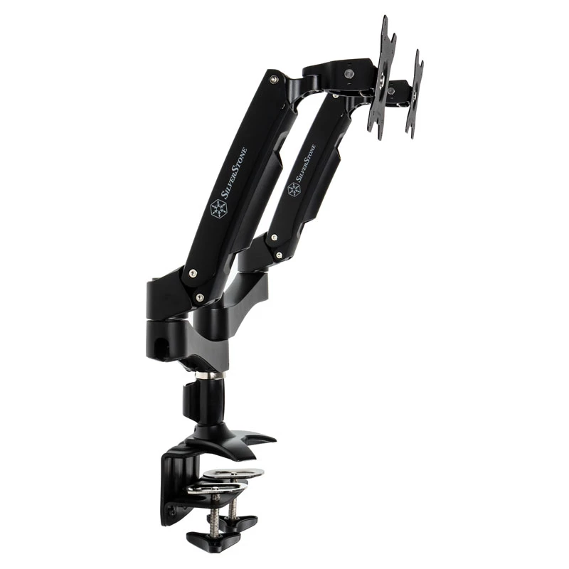 SilverStone SST-ARM22BC Dual Monitor Mount - schwarz