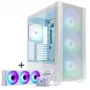 PHANTEKS XT Pro Ultra Fenster aus gehärtetem Glas, D-RGB + Glacier One 360M25 Gen2 DRGB, 360 mm, Bundle - Weiß