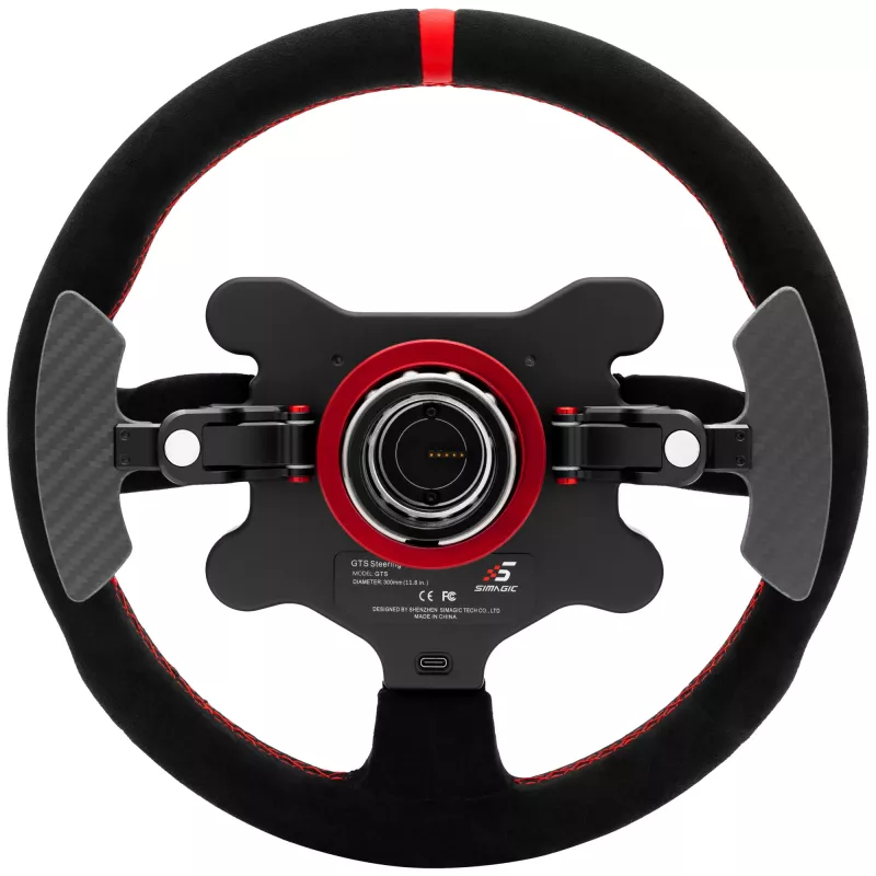 Simagic GTS Alcantara S202 — Alcantara-bezogenes Sim-Racing-Lenkrad, Modell S202