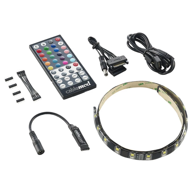 LED-Streifen CableMod CM-LED-60-D60RGBW-RK Weiß RGB 60 cm