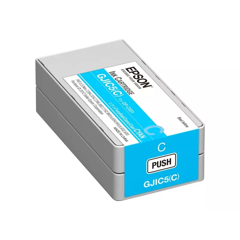 Epson GJIC5(C): Tintenpatrone für ColorWorks C831 (Cyan) (Mindestbestellmenge=10)