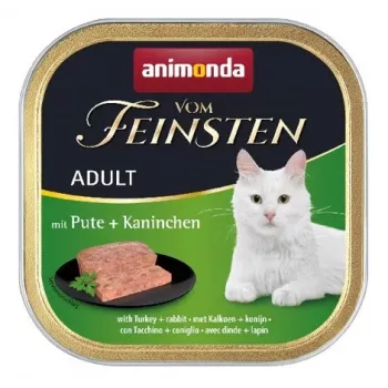 Animonda Vom Feinsten Adult Pute und Kaninchen Nassfutter für Katzen 100 g