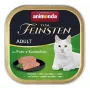 Nassfutter für Katzen Animonda Vom Feinsten Truthahn 100 g Schale, ausgewachsen, glutenfrei, sojafrei