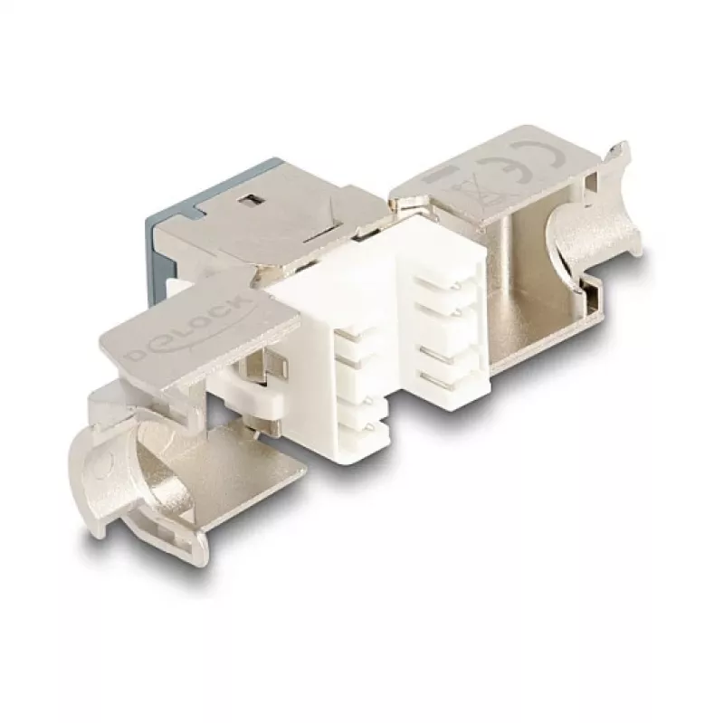DeLOCK Keystone-Modul 88120 Flach RJ-45 Grau 10 Stück