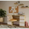 KUBA Schreibtisch Artisan-Eiche/weiß Set