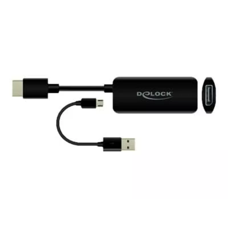 Adapter HDMI-A Stecker auf DisplayPort Buchse 4K 60 Hz DeLOCK 63206