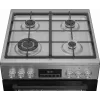 BEKO Herd | FBMA61330GXDT | Kochfeldtyp Gas | Ofentyp Elektro | Edelstahl | Breite 60 cm | Grillen | LED | Tiefe 60 cm | 72 L