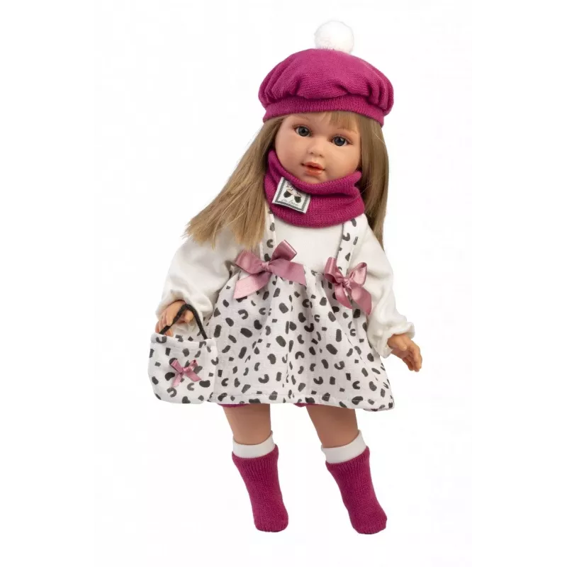 Puppe Llorens Carla 40 cm — realistische Gesichtszüge, weicher Körper