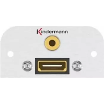 Steckdosen-Einsatz HDMI + 3,5 mm Kindermann 7441000589