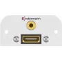 Steckdosen-Einsatz HDMI + 3,5 mm Kindermann 7441000589