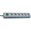 Brennenstuhl Eco-Line 6-fach Steckdosenleiste (Silber) (1159540015)