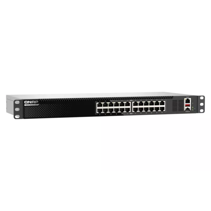 QNAP QSW-M3224-24T Netzwerk-Switch Managed L3 10G Ethernet (100/1000/10000) 1U Schwarz, Silber