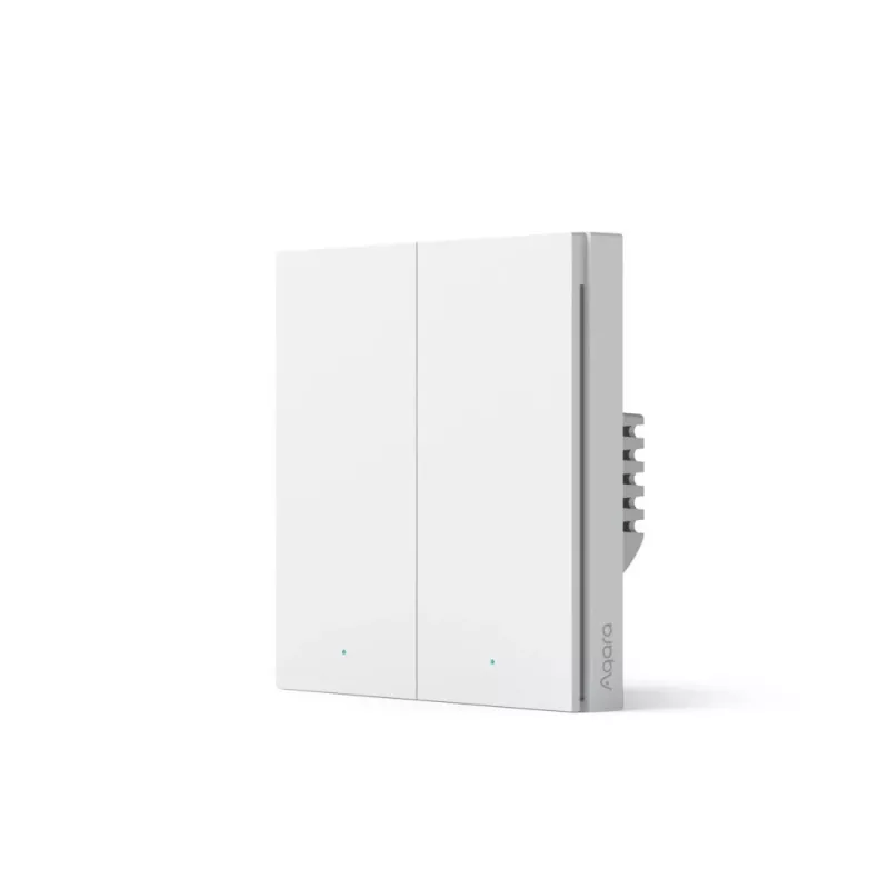 AQARA Smart Home Wandschalter H1, mit Neutralleiter, Doppelwippe (WS-EUK04)