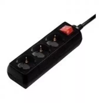 Hama 00108816 Überspannungsschutz Schwarz 3 AC-Ausgänge 230 V 3 m