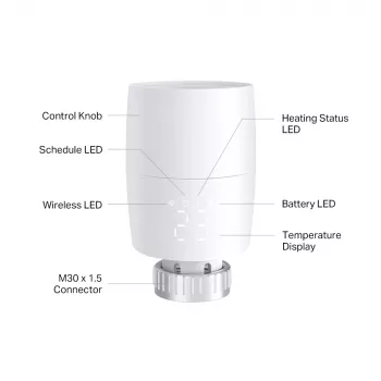 TP-Link Kasa KE100 Smartes Thermostatisches Heizkörperventil